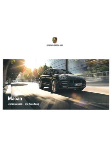2018 PORSCHE MACAN INSTRUCTIEBOEKJE DUITS, Ophalen of Verzenden