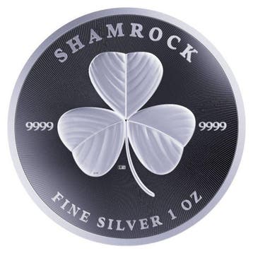 Niue. 2 Dollars 10 x 2022 1oz $2 NZD Niue Shamrock Silver