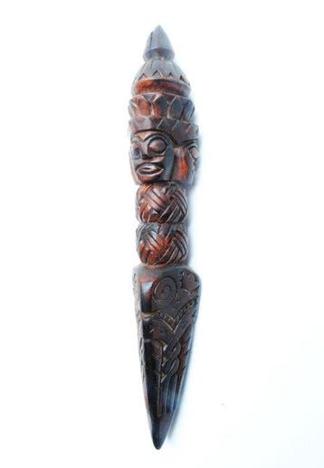 oude Phurba klassiek gesneden sjamaan 22 cm ritueel uit de