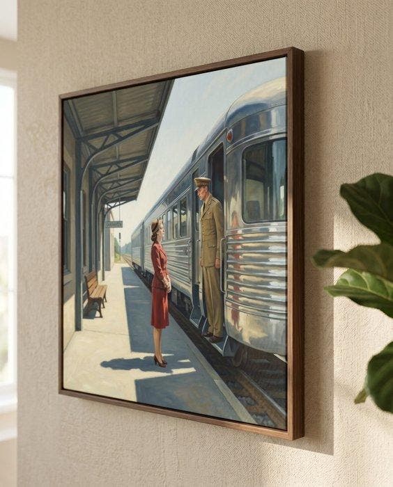 Le Yack - Oakhaven Station - Hand signed, Antiek en Kunst, Kunst | Designobjecten