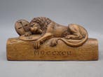Berthel Thorvaldsen - Sculpture, Dying Lion of Luzerne - 6.5, Antiek en Kunst