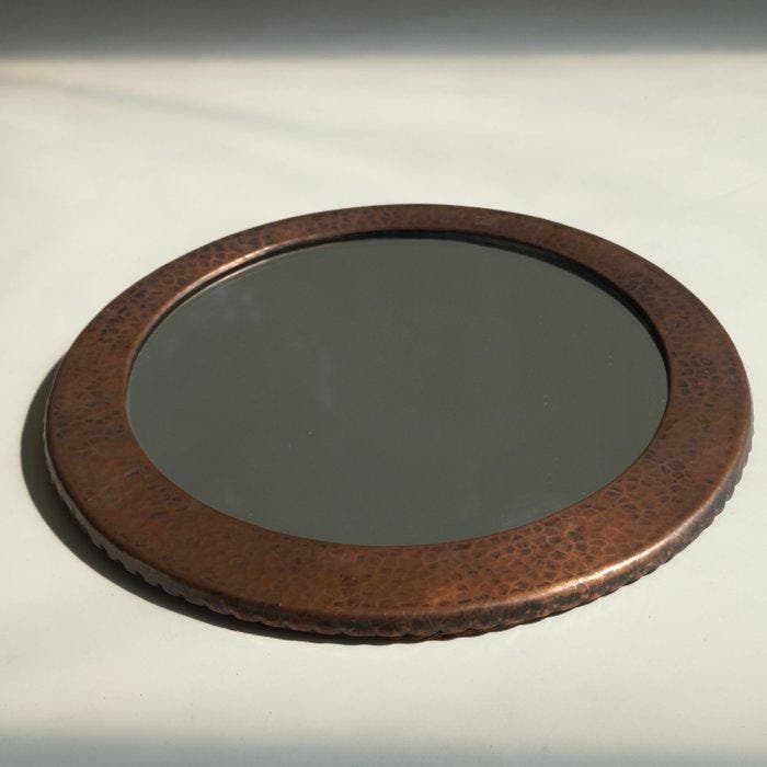 Bijenkorf warehouse - Miroir - Bois, Verre, Cuivre - École, Antiquités & Art, Art | Objets design