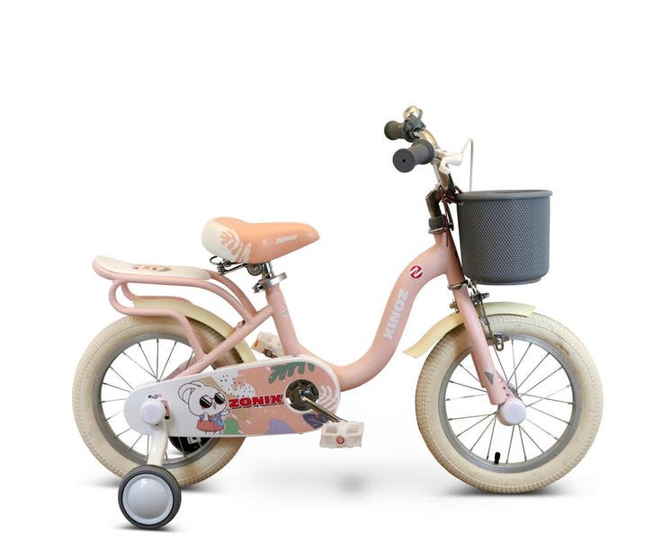 Zonix Meisjesfiets 14 Inch Licht Pastelroze Kinderfiets Met, Fietsen en Brommers, Fietsen | Meisjes, Ophalen of Verzenden