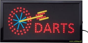 Dart darten darts LED bord verlichting lichtbak reclamebord, Verzenden