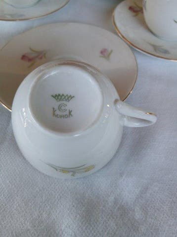 korok Bavaria - Service à café (15) - Porcelaine, Antiek en Kunst