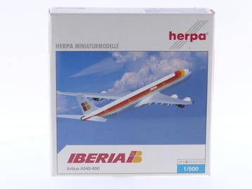 Schaal 1:500 Herpa 507479 Iberia Airbus A340-600 Reg.Nr...., Ophalen of Verzenden