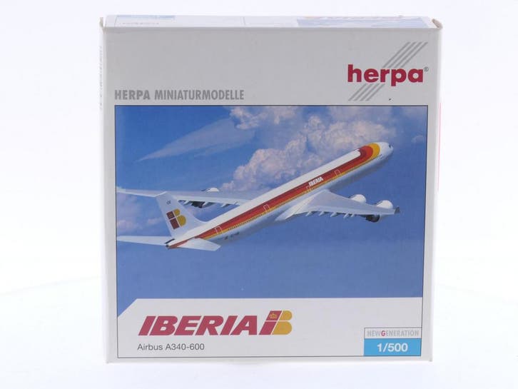 Schaal 1:500 Herpa 507479 Iberia Airbus A340-600 Reg.Nr...., Hobby & Loisirs créatifs, Modélisme | Avions & Hélicoptères, Enlèvement ou Envoi