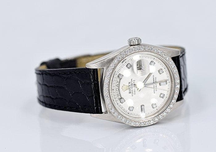 Rolex - Day-Date White Gold - Zonder minimumprijs - 18038 -, Bijoux, Sacs & Beauté, Montres | Hommes