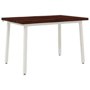 vidaXL 120 x 80 x 75 cm Massief Acacia Hout Donkerbruin en, Huis en Inrichting, Tafels | Eettafels, Verzenden, Nieuw