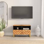 vidaXL Tv-meubel 70x33,5x46 cm massief mangohout bruin en, Verzenden, Nieuw