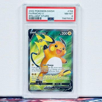 Pokémon Graded card - FA/RAICHU V #158 - Pokémon - PSA 8, Nieuw