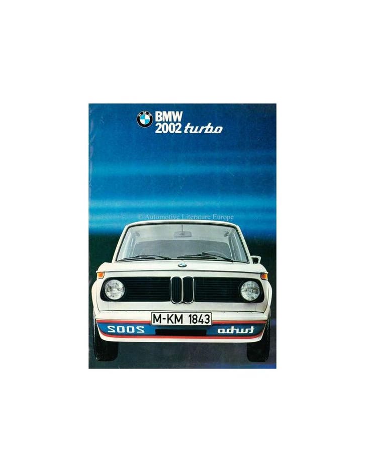 1974 BMW 2002 TURBO BROCHURE DUITS, Boeken, Auto's | Folders en Tijdschriften, Ophalen of Verzenden