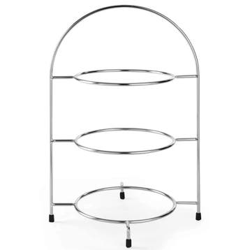 Etagère/Serveerstandaard | Verchroomd | 3x Ø275mm |, Verzenden, Nieuw in verpakking