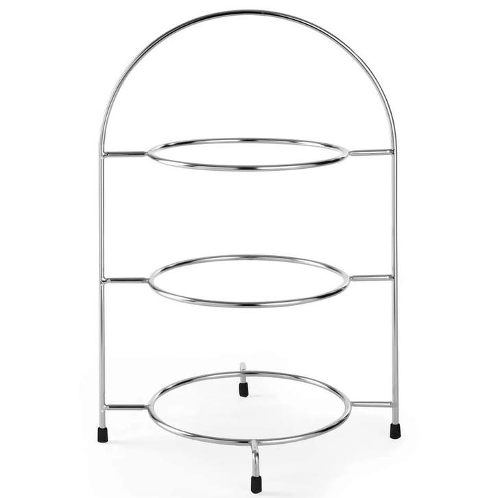 Etagère/Serveerstandaard | Verchroomd | 3x Ø275mm |, Articles professionnels, Horeca | Équipement de cuisine, Envoi