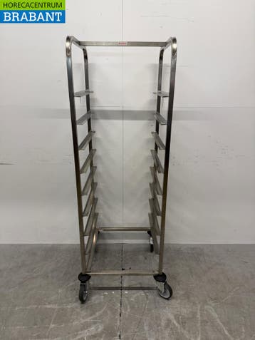 HCB RVS Regaalwagen voor 9 waskratten waskorven 50 x 50 cm, Ophalen of Verzenden, Nieuw in verpakking