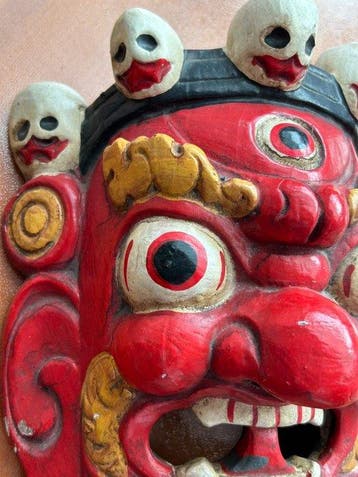 Mask - Nepal - 1970-1980 - Beschilderd Mahakala-masker