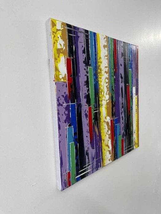 Tran th huyn trân - Lunaire 01 50 40 cm  Vendu sans, Antiek en Kunst, Kunst | Schilderijen | Modern