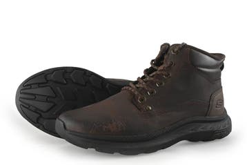 Skechers Veterboots in maat 43 Bruin, Bruin, Verzenden, Boots, Zo goed als nieuw