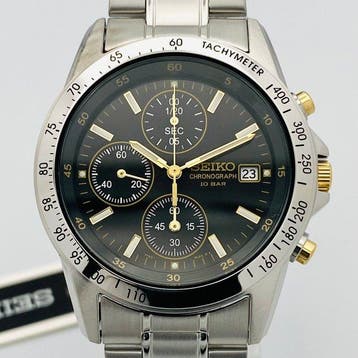 Seiko - Seiko Chronograph Black Dial - Zonder minimumprijs -