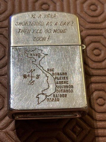 Zippo - Rare Zippo Vietnam QUANG TRI 68-69 Steel -, Nieuw