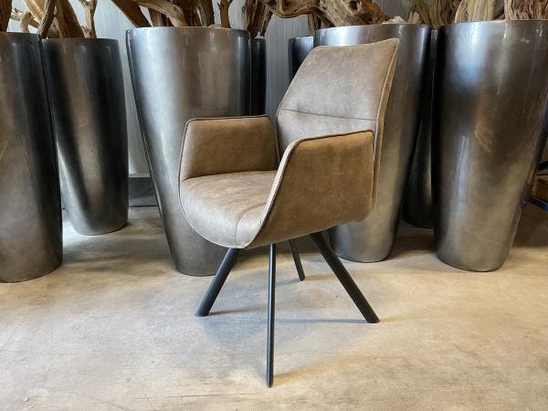 Veiling - Eetkamerstoel Vigo (set van 4) microvezel stof- ta, Maison & Meubles, Chaises