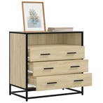vidaXL Ladekast 70x41x70 cm bewerkt hout sonoma eikenkleurig, Verzenden, Nieuw