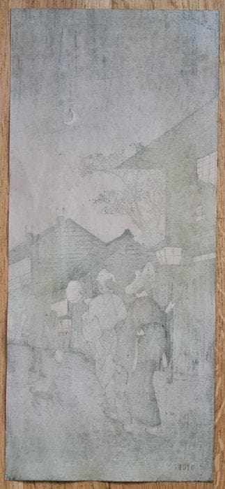 Avond in Shinagawa door Shotei Takahashi VOOR