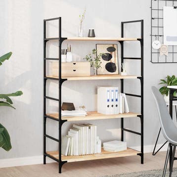 vidaXL Wandschappen 4 st zwevend 80x40x2 cm onbehandeld, Verzenden, Nieuw