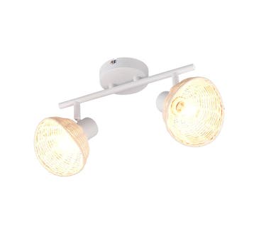 Trio CALVI plafondspot | E14 Fitting | wit mat met natuurlij, Verzenden, Nieuw