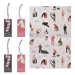 Kerst Inpakpapier Santa Baby, Verzenden, Nieuw