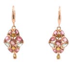 Toermalijn - Zilver, Elegante S925 zilveren multikleur