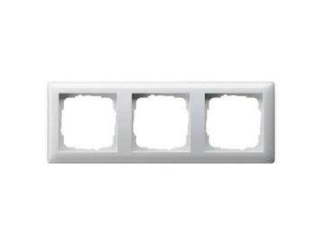 Veiling - Gira afdekraam 3-voudig Standaard 55 wit glans (02, Bricolage & Construction, Électricité & Câbles