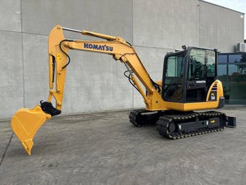 Veiling: Midigraafmachine Komatsu PC56-7 Diesel 2017, Zakelijke goederen, Ophalen