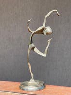 Sculpture, Dancing Ballerina - 17 cm - Bronze argenté - 1940, Antiek en Kunst