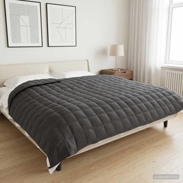 vidaXL Verzwaringsdeken Antraciet 200 x 230 cm 9 kg 100%, Verzenden, Nieuw