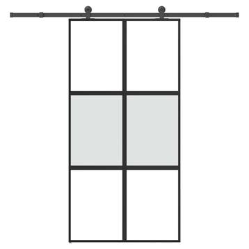 vidaXL Schuifdeur met beslag 102,5x205 cm gehard glas en, Verzenden, Nieuw
