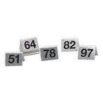 Tafelnummer | 51 t/m 100 | RVS | 2-zijdig | 55x35(h)mm EMGA, Verzenden, Nieuw in verpakking