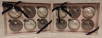 Boules de Noël (12) - Glamour d’Hollywood - Verre - 12, Nieuw