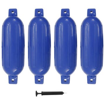 vidaXL Bootstootkussens 4 st 58,5x16,5 cm PVC blauw, Verzenden, Nieuw