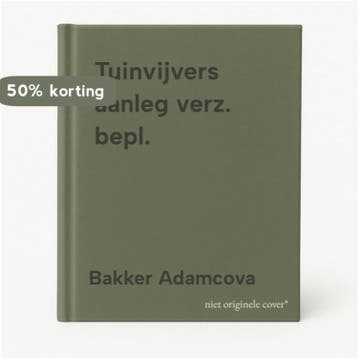 Tuinvijvers aanleg verz. bepl. 9789003933201 Bakker Adamcova, Verzenden, Bakker Adamcova