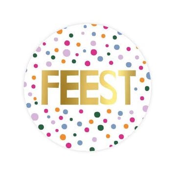 5x Sticker  FEEST Confetti (Stickers), Verzenden, Nieuw, Meerdere stickers