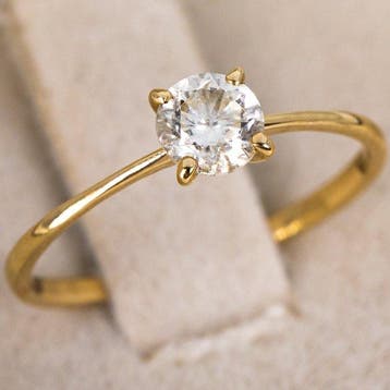 Zonder minimumprijs - Ring - 14 karaat Geel goud - 0.50ct.