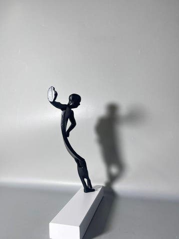 sculptuur, pick-up artist - 31 cm - Legering
