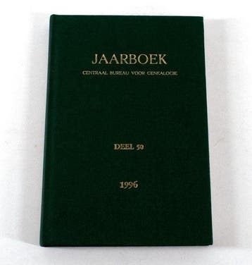 Jaarboek Centraal Bureau Voor Genealogie Deel 50 1996, Verzenden, Nieuw