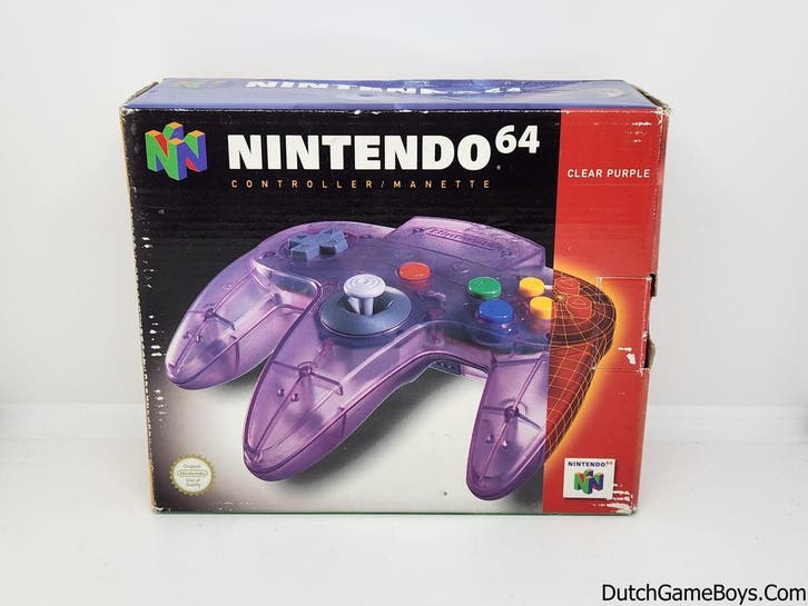 Nintendo 64 / N64 - Controller - Clear Purple - Boxed - EUR, Consoles de jeu & Jeux vidéo, Consoles de jeu | Nintendo 64, Envoi