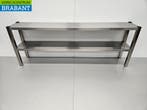 RVS HCB Dubbele Etagère Brug Premium-line 180 cm Horeca, Ophalen of Verzenden