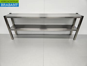 RVS HCB Dubbele Etagère Brug Premium-line 180 cm Horeca, Ophalen of Verzenden