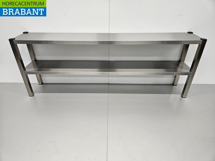 RVS HCB Dubbele Etagère Brug Premium-line 180 cm Horeca, Articles professionnels, Horeca | Mobilier & Aménagement, Enlèvement ou Envoi