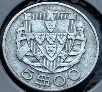 Portugal. 5 Escudos 1932 (Zonder minimumprijs)