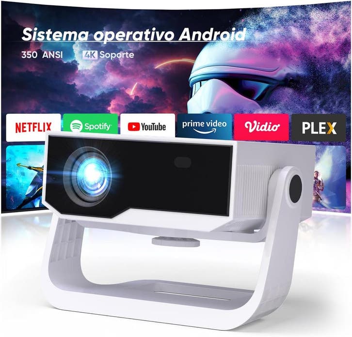 Wielio 4K Android Projector | Tweede kansje, OP = OP, TV, Hi-fi & Vidéo, Projecteurs vidéo, LED, Envoi